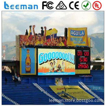 led candle light pantalla de exterior perimetro de estudio y gimnacio de deporte Leeman RGB led display module P10